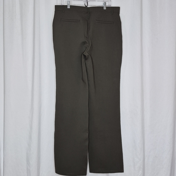 Quince Ponte Bootcut Pants Olive Green - Size XL Tall - Picture 6 of 16